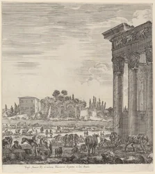 Templo de Antonius e o Campo Vaccino