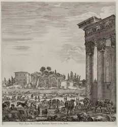 O Templo de Antonin e o Campo Vaccino