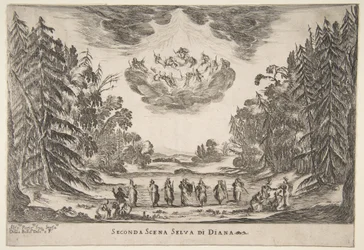 O Casamento dos Deuses: Segunda Cena, Diana, 1637.