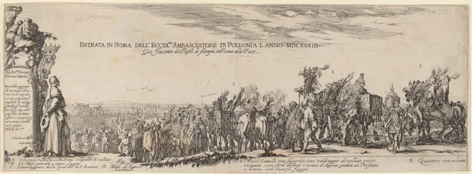 Página de rosto para "Entrada em Roma de Sua Excelência o Embaixador da Polônia"