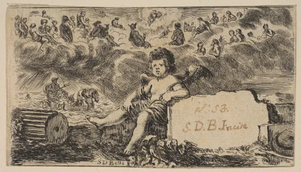 Página de rosto: Cupido, de Game of Mythology Jeu de la Mythologie, 1644.