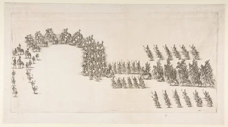 Procissão de tochas no carrossel de Modena, 1652.