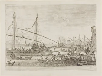 Vista das Fortificações, desde Vistas do Porto de Livorno