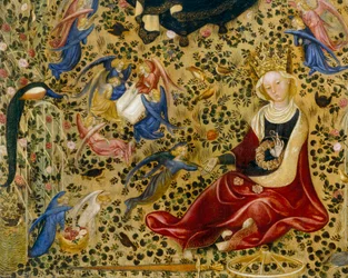 Santa Catarina de Alexandria, detalhe da Madonna del Roseto