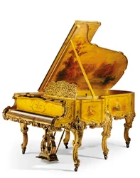 A Fine Giltwood e Vernis Martin Grand Piano, c.1898 (giltwood e vernis)