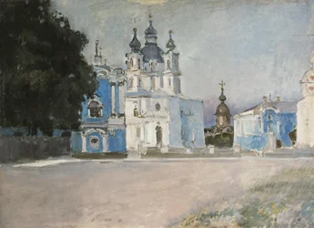 O Convento Smolny em São Petersburgo, início do século XX.