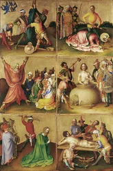Martírio dos apóstolos. Painel esquerdo