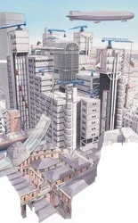 The Lloyds Building, City of London, c.1987-1995 (tinta e aguarela)