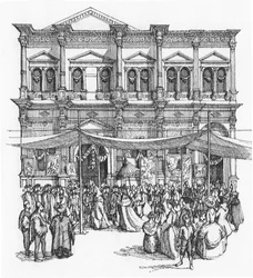 A Escola de San Rocco em 1735