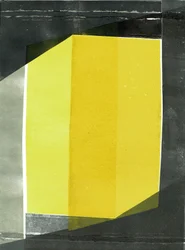 Oblíquo I, 2020, mono-impressão sobre papel