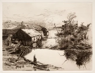 Mills em Mispek, N.B., 1884.