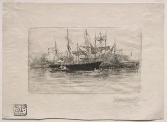Cais de petróleo Point Breeze, 1880.