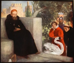 Saint Hugh of Lincoln and the Swan, ilustração de 