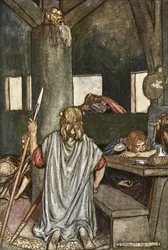 Sualtach desperta o Rei, ilustração de 