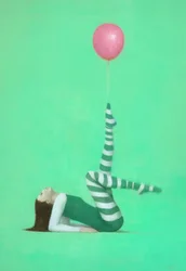 Equilíbrio do Balão Rosa