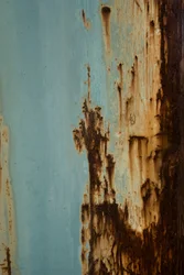 Azul envelhecido com efeito de ferrugem
