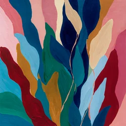 Folhas tropicais abstratas