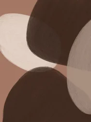 Formas orgânicas castanhas