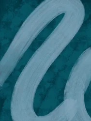 Linhas fluidas em azul-petróleo