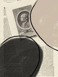 Retrato em colagem histórica