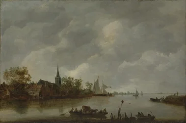 Vista Rio com Igreja da Aldeia.