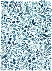 Padrão floral azul