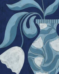 Vaso Indigo Floral