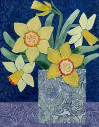 Narcisos da primavera num vaso