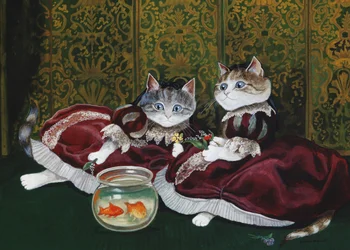 Ilustração de Cats Galore! Um Compêndio de Gatos Cultivados (pub. 2015)
