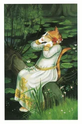 Ilustração de Pre-Raphaelite Cats (pub. 1999)