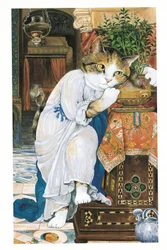 Ilustração de Pre-Raphaelite Cats (pub. 1999)