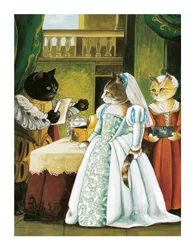 Ilustração de Shakespeare Cats: Livro de cartazes (pub. 2016)