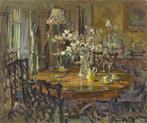 A pequena sala de jantar