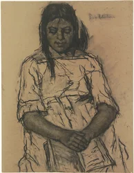Menina sentada