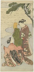Luar de outono de Matsukaze, c. 1767