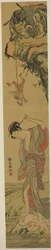 Shoki apaixonado, c.1768 (xilogravura a cores, hashira-e)