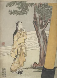 Visita a um Santuário na Hora do Boi Ushi no toki Mairi, 1765., 1765.