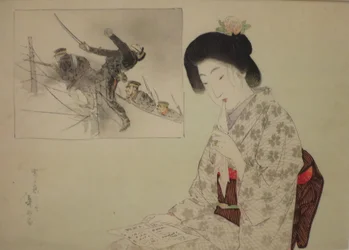 "Chuveiro de outono" de Suzuki Kason, 1904, Museu de Arte de Honolulu, 26917