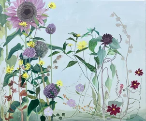 Late Summer Flowers, 2024 (óleo sobre linho)
