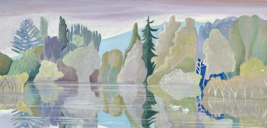 O Lago Tranquilo, 2024 (óleo sobre linho)
