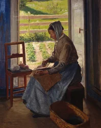 Cartão de Mulher (óleo sobre tela)