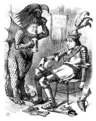 St George e o dragão após o desempenho, 1878.