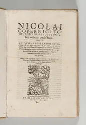 Por Nicolaus Copernicus (1473-1543) com as revoluções dos livros falantes de Nicolaus Copernicus, o primeiro por Johann Rheticus (1514-74), Basel: Thomas Peter