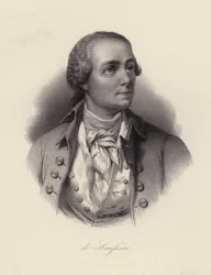 Horace Benedict de Saussure, físico suíço, montanhista e explorador alpino (gravura)