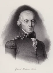 Johann Weber, general suíço morto na Batalha de Frauenfeld (gravura)