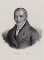 Karl Ludwig von Haller, jurista suíço (gravura)
