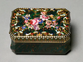 Caixa de rapé, atribuída a miniatura pintada por Jean-Louis Richter