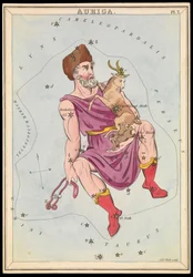 Auriga, c.1825 (cartão, papel, tecido)