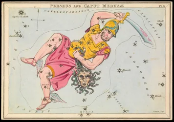 Perseus e Caput Medusae, c.1825 (cartão, papel, tecido)
