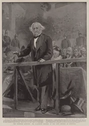 Ar Aremenian Question, o Sr. Gladstone falando na reunião da cidade de Liverpool